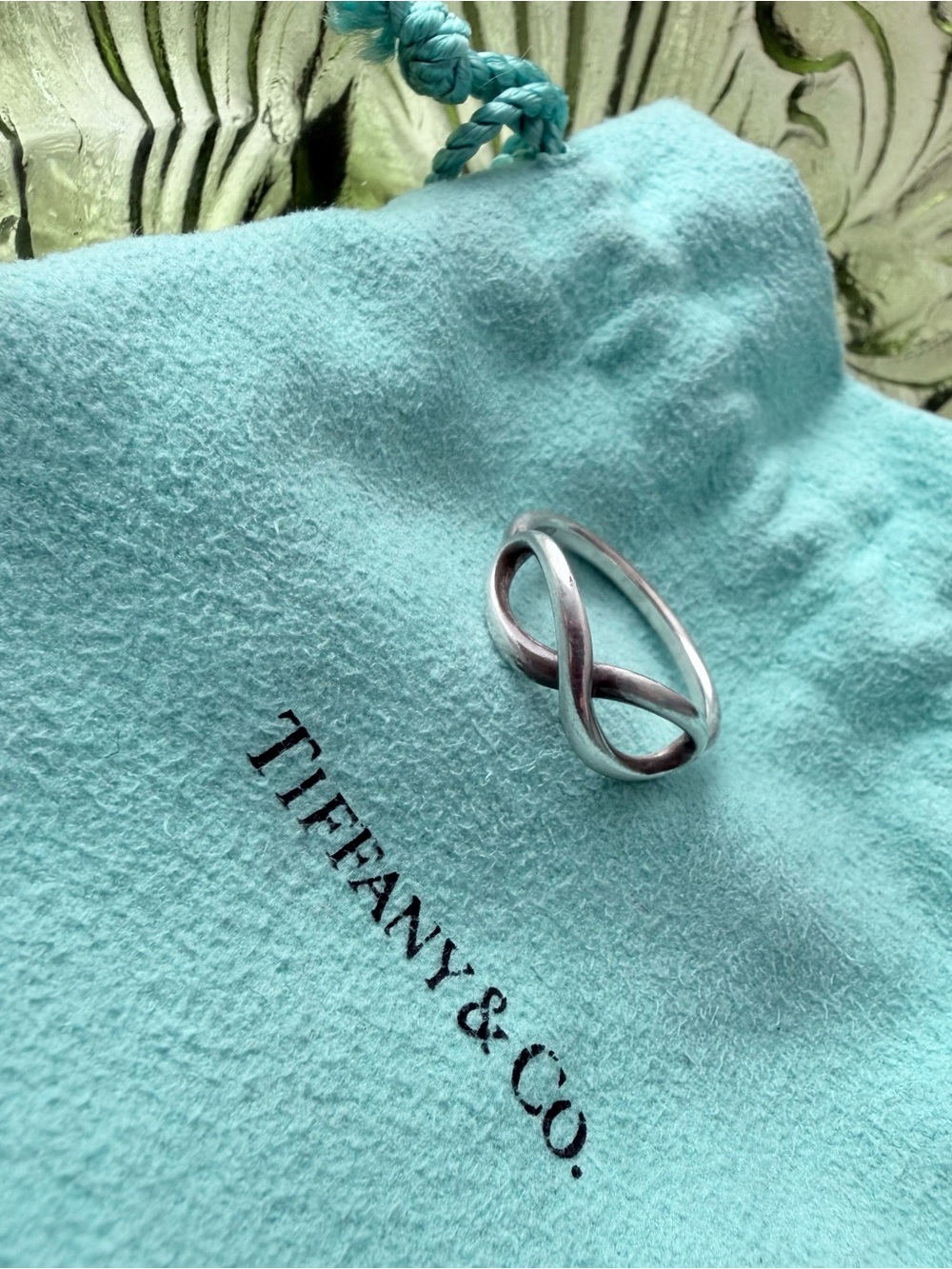 Tiffany & Co. Infinity Ring Sterling Silver AG925 + Pouch